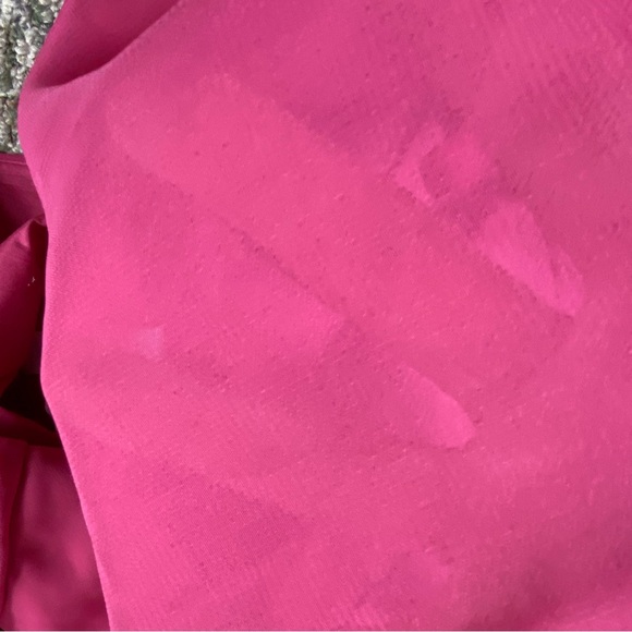 JJs House Fuchsia V-Neck Wedding Dress - Picture 5 of 6